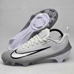 Nike Vapor Speed 3 Mens Size 9.5 White Silver Football Cleats FB3303-100 NEW